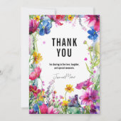 Vielen Dank für Ihre Dankeschön an Meadow Blooms C Dankeskarte (Vorderseite)