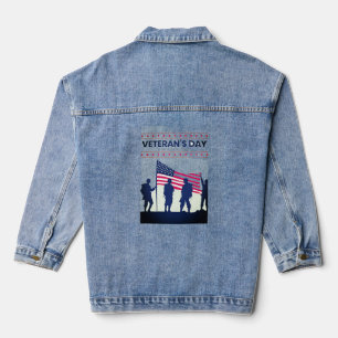Vielen Dank für Ihre Dienste Patriotic Veterans Da Jeansjacke
