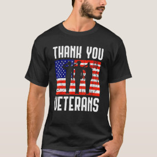 Vielen Dank für Ihre Dienste Patriotic Veterans Pr T-Shirt