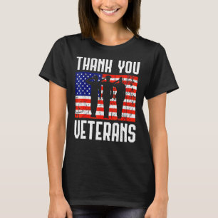 Vielen Dank für Ihre Dienste Patriotic Veterans Pr T-Shirt