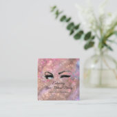 Vielen Dank für Ihre Einkauf Makeup Rose Quadratische Visitenkarte (Stehend Vorderseite)