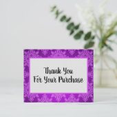 Vielen Dank für Ihre Einkaufs-Postkarte Postkarte (Stehend Vorderseite)