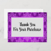 Vielen Dank für Ihre Einkaufs-Postkarte Postkarte (Vorne/Hinten)