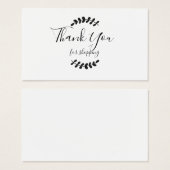 Vielen Dank für Ihre Einkaufskarte (Vorne & Hinten)