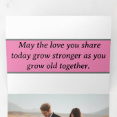 Vielen Dank für Ihre Einladung Hochzeit Tri-Fold C (Innen Erste Seite)