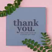 Vielen Dank für Ihre Einschlusskarte | Minimal Blu Begleitkarte