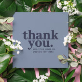 Vielen Dank für Ihre Einschlusskarte | Minimal Blu Begleitkarte