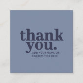 Vielen Dank für Ihre Einschlusskarte | Minimal Blu Begleitkarte (Vorderseite)