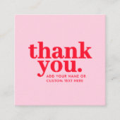 Vielen Dank für Ihre Einschlusskarte | Modernes Ro Begleitkarte (Vorderseite)