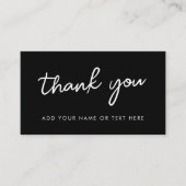 Vielen Dank für Ihre Einschlusskarte | Typografisc Begleitkarte (Vorderseite)