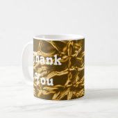 Vielen Dank für Ihre elegante Abstrakte Goldaufwer Kaffeetasse (Vorderseite Links)