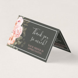 Vielen Dank für Ihre elegante Blush Pink Rose Card
