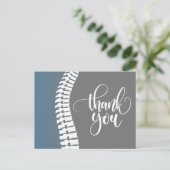 Vielen Dank für Ihre Empfehlung 2 Chiropraktik Postkarte (Stehend Vorderseite)