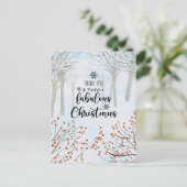 Vielen Dank für Ihre fantastischen Weihnachten Postkarte (Stehend Vorderseite)