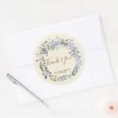 Vielen Dank für Ihre Favoriten Aufkleber boho blau (Umschlag)