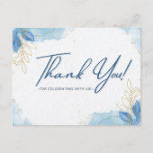 Vielen Dank für Ihre Feier mit uns Postkarte (Vorderseite)