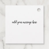 Vielen Dank für Ihre feierliche Begrüßung mit mir Geschenkanhänger (Rückseite)