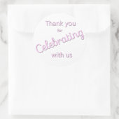 Vielen Dank für Ihre feierliche Sitzung mit uns Au Runder Aufkleber (Tasche)