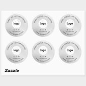 Vielen Dank für Ihre Firmenlogos Social Media-Stic Runder Aufkleber (Blatt)