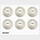 Vielen Dank für Ihre Firmenlogos Social Media-Stic Runder Aufkleber (Blatt)