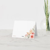 Vielen Dank für Ihre florale Faltkarte Dankeskarte (Rückseite)