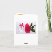 Vielen Dank für Ihre Fotokarte Aquarell Dahlien Bl Dankeskarte (Rückseite)