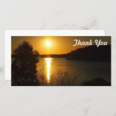 Vielen Dank für Ihre Fotokarte - Mondurasee Sonnen Dankeskarte (Vorne/Hinten)