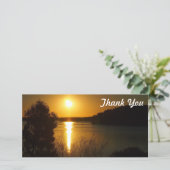 Vielen Dank für Ihre Fotokarte - Mondurasee Sonnen Dankeskarte (Stehend Vorderseite)