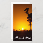 Vielen Dank für Ihre Fotokarte - Sonnenuntergang Dankeskarte (Vorne/Hinten)