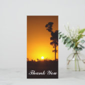 Vielen Dank für Ihre Fotokarte - Sonnenuntergang Dankeskarte (Stehend Vorderseite)