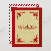 Vielen Dank für Ihre Freiwilligentätigkeit Postkarte (Vorne/Hinten)