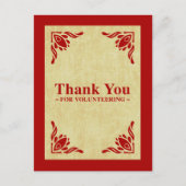 Vielen Dank für Ihre Freiwilligentätigkeit Postkarte (Vorderseite)