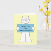Vielen Dank für Ihre Freiwilligkeit Karte (Gelbe Blume)