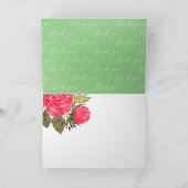 Vielen Dank für Ihre Freundlichkeit Blumendanken Karte (Innenseite)