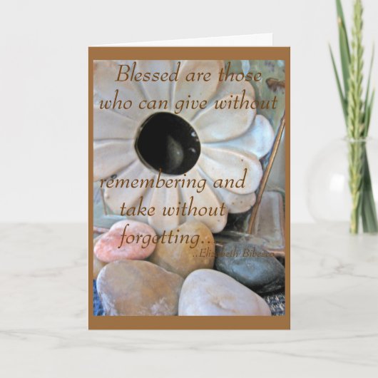 Vielen Dank für Ihre Freundlichkeit Dankeskarte (Vorderseite)