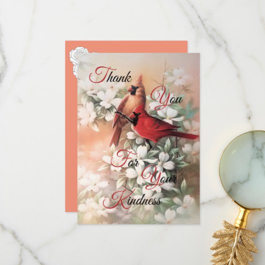 Vielen Dank für Ihre Freundlichkeit Dankeskarte (Vorderseite/Rückseite Beispiel)