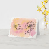 Vielen Dank für Ihre Freundlichkeit leere Wasserfa Karte (Gelbe Blume)