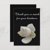 Vielen Dank für Ihre Freundlichkeit Magnolia Dankeskarte (Vorne/Hinten)