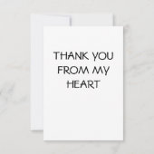 Vielen Dank für Ihre Freundlichkeit Vielen Dank Ca Dankeskarte (Rückseite)