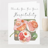 Vielen Dank für Ihre Gastfreundschaft Karte (Vorderseite)