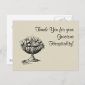 Vielen Dank für Ihre Gastfreundschaft! Postkarte (Vorne/Hinten)