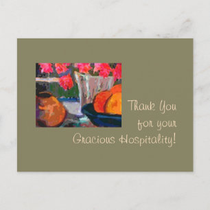 Vielen Dank für Ihre Gastfreundschaft! Postkarte