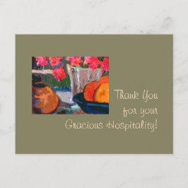 Vielen Dank für Ihre Gastfreundschaft! Postkarte