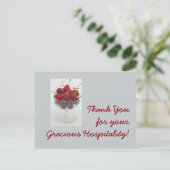 Vielen Dank für Ihre Gastfreundschaft! Postkarte (Stehend Vorderseite)