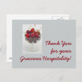 Vielen Dank für Ihre Gastfreundschaft! Postkarte (Vorne/Hinten)