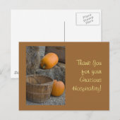 Vielen Dank für Ihre Gastfreundschaft! Postkarte (Vorne/Hinten)