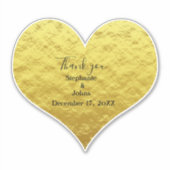 Vielen Dank für Ihre Gastgeschenk Hochzeit! Aufkleber (Vorderseite)