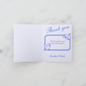 Vielen Dank für Ihre Geburtshilfekarte Ankündigung (Innenseite)