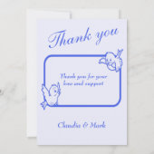 Vielen Dank für Ihre Geburtshilfekarte Ankündigung (Rückseite)