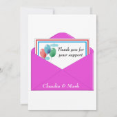 Vielen Dank für Ihre Geburtshilfekarte Einladung (Rückseite)